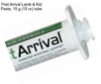 First Arrival Lamb & Kid Paste, 15 g (15 cc) tube