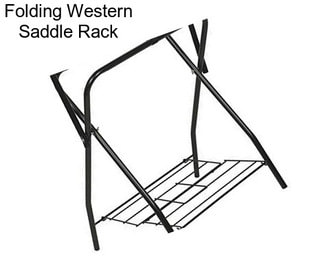 Folding Western Saddle Rack