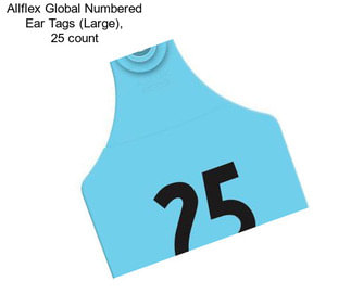 Allflex Global Numbered Ear Tags (Large), 25 count