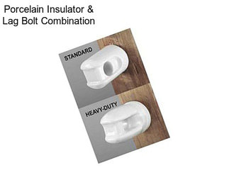 Porcelain Insulator & Lag Bolt Combination