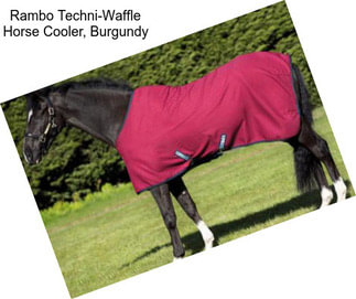 Rambo Techni-Waffle Horse Cooler, Burgundy