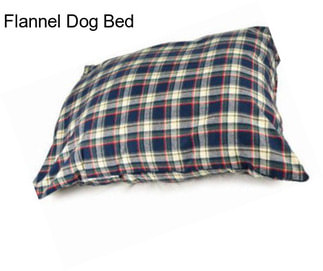 Flannel Dog Bed