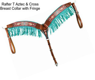 Rafter T Aztec & Cross Breast Collar with Fringe