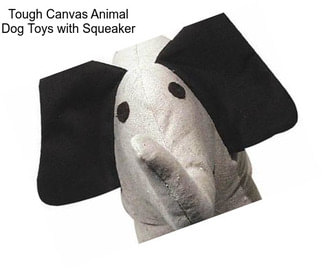Tough Canvas Animal Dog Toys with Squeaker
