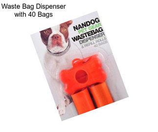 Waste Bag Dispenser with 40 Bags