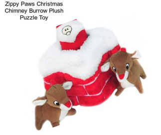 Zippy Paws Christmas Chimney Burrow Plush Puzzle Toy