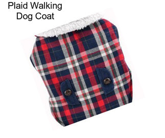 Plaid Walking Dog Coat