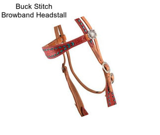 Buck Stitch Browband Headstall