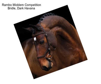 Rambo Micklem Competition Bridle, Dark Havana