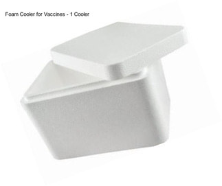 Foam Cooler for Vaccines - 1 Cooler