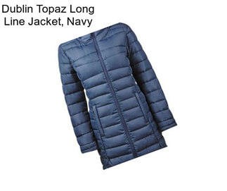 Dublin Topaz Long Line Jacket, Navy