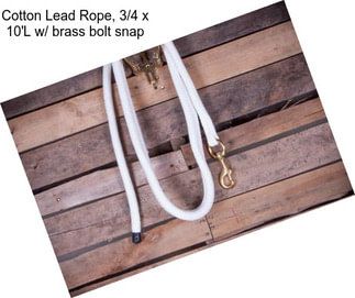 Cotton Lead Rope, 3/4\