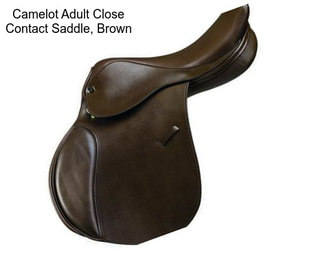 Camelot Adult Close Contact Saddle, Brown