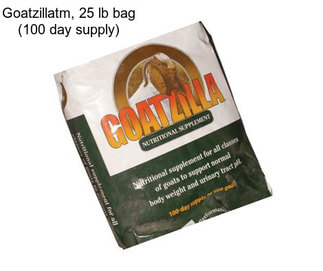 Goatzillatm, 25 lb bag (100 day supply)