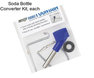 Soda Bottle Converter Kit, each