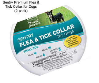 Sentry Premium Flea & Tick Collar for Dogs (2-pack)