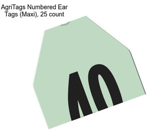 AgriTags Numbered Ear Tags (Maxi), 25 count