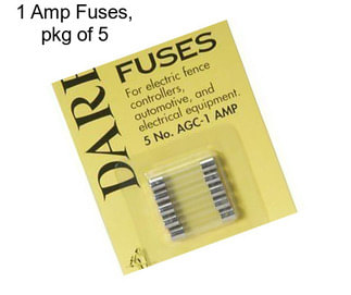 1 Amp Fuses, pkg of 5