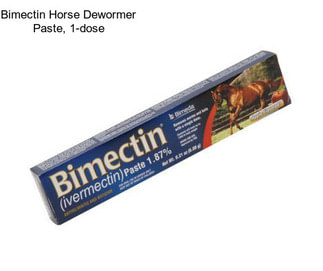 Bimectin Horse Dewormer Paste, 1-dose