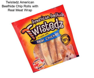 Twistedz American Beefhide Chip Rolls with Real Meat Wrap