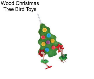 Wood Christmas Tree Bird Toys