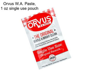 Orvus W.A. Paste, 1 oz single use pouch