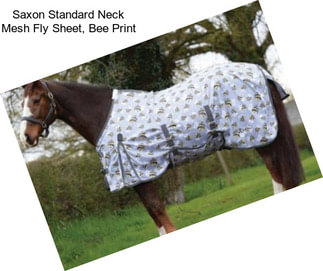 Saxon Standard Neck Mesh Fly Sheet, Bee Print