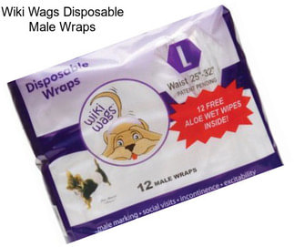 Wiki Wags Disposable Male Wraps