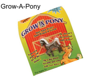 Grow-A-Pony