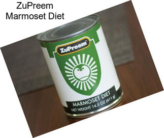 ZuPreem Marmoset Diet