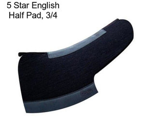 5 Star English Half Pad, 3/4\