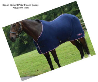 Saxon Element Polar Fleece Cooler, Navy/Pink Trim