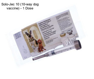 Solo-Jec 10 (10-way dog vaccine) - 1 Dose