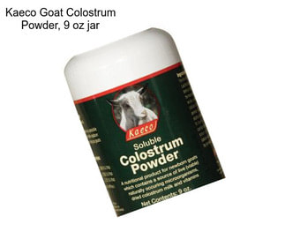 Kaeco Goat Colostrum Powder, 9 oz jar