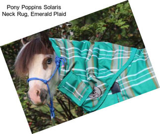 Pony Poppins Solaris Neck Rug, Emerald Plaid