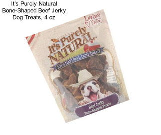 It\'s Purely Natural Bone-Shaped Beef Jerky Dog Treats, 4 oz