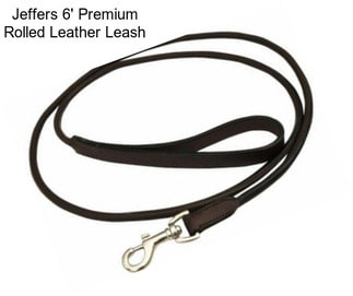 Jeffers 6\' Premium Rolled Leather Leash