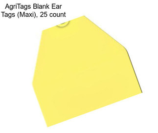 AgriTags Blank Ear Tags (Maxi), 25 count