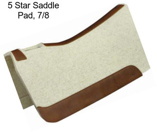 5 Star Saddle Pad, 7/8\