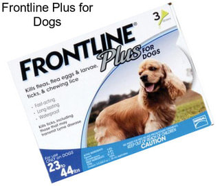 Frontline Plus for Dogs