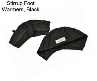 Stirrup Foot Warmers, Black