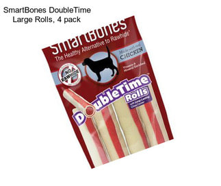 SmartBones DoubleTime Large Rolls, 4 pack