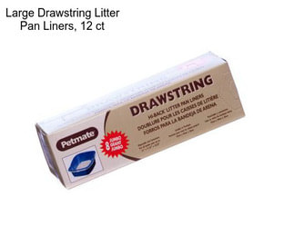 Large Drawstring Litter Pan Liners, 12 ct