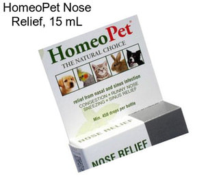 HomeoPet Nose Relief, 15 mL