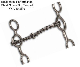 Equisential Performance Short Shank Bit, Twisted Wire Snaffle