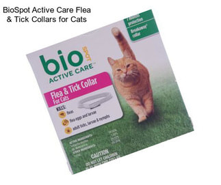 BioSpot Active Care Flea & Tick Collars for Cats