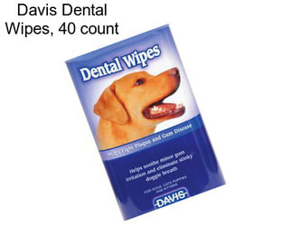 Davis Dental Wipes, 40 count