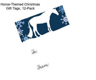 Horse-Themed Christmas Gift Tags, 12-Pack