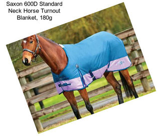 Saxon 600D Standard Neck Horse Turnout Blanket, 180g