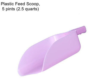 Plastic Feed Scoop, 5 pints (2.5 quarts)